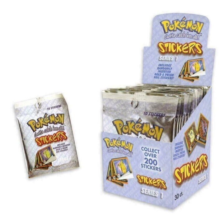 1999 Pokémon Artbox Stickers Series 1 Factory Sealed Booster Pack