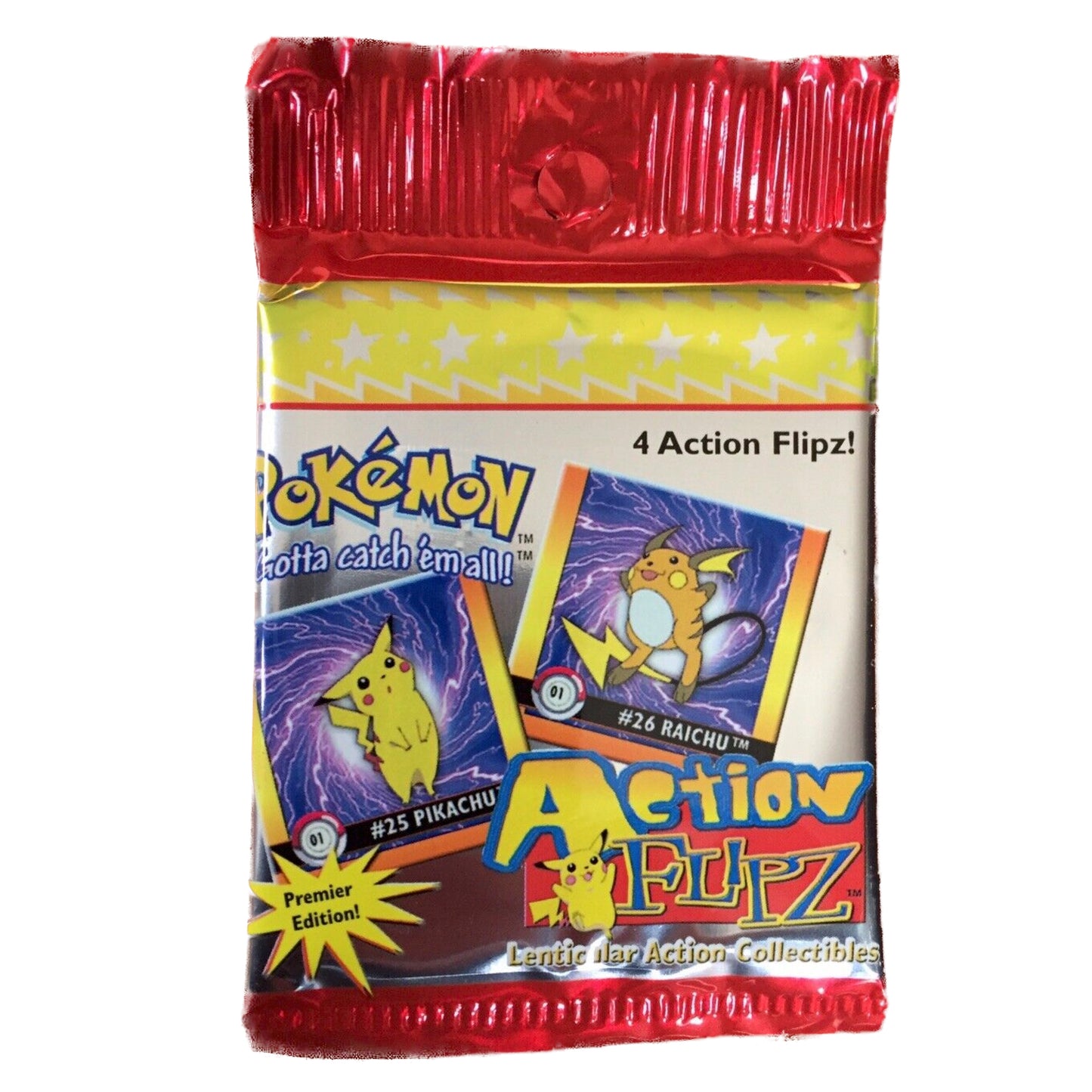 1999 Pokémon Artbox Action Flipz Premier Edition Factory Sealed Booster Pack