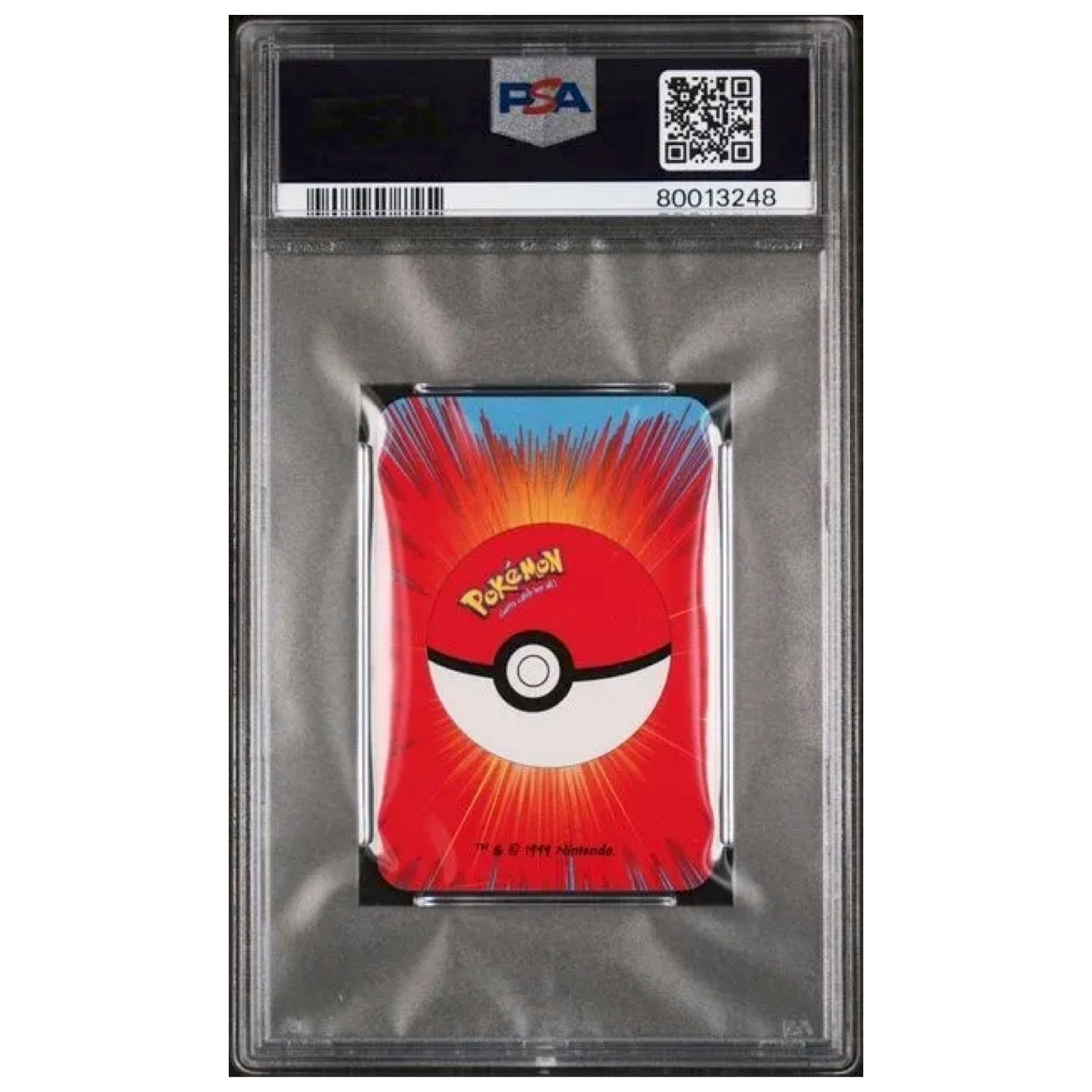 1999 Bicycle Pokémon Mini Playing Cards Blue Deck Charmander King of Hearts PSA 10