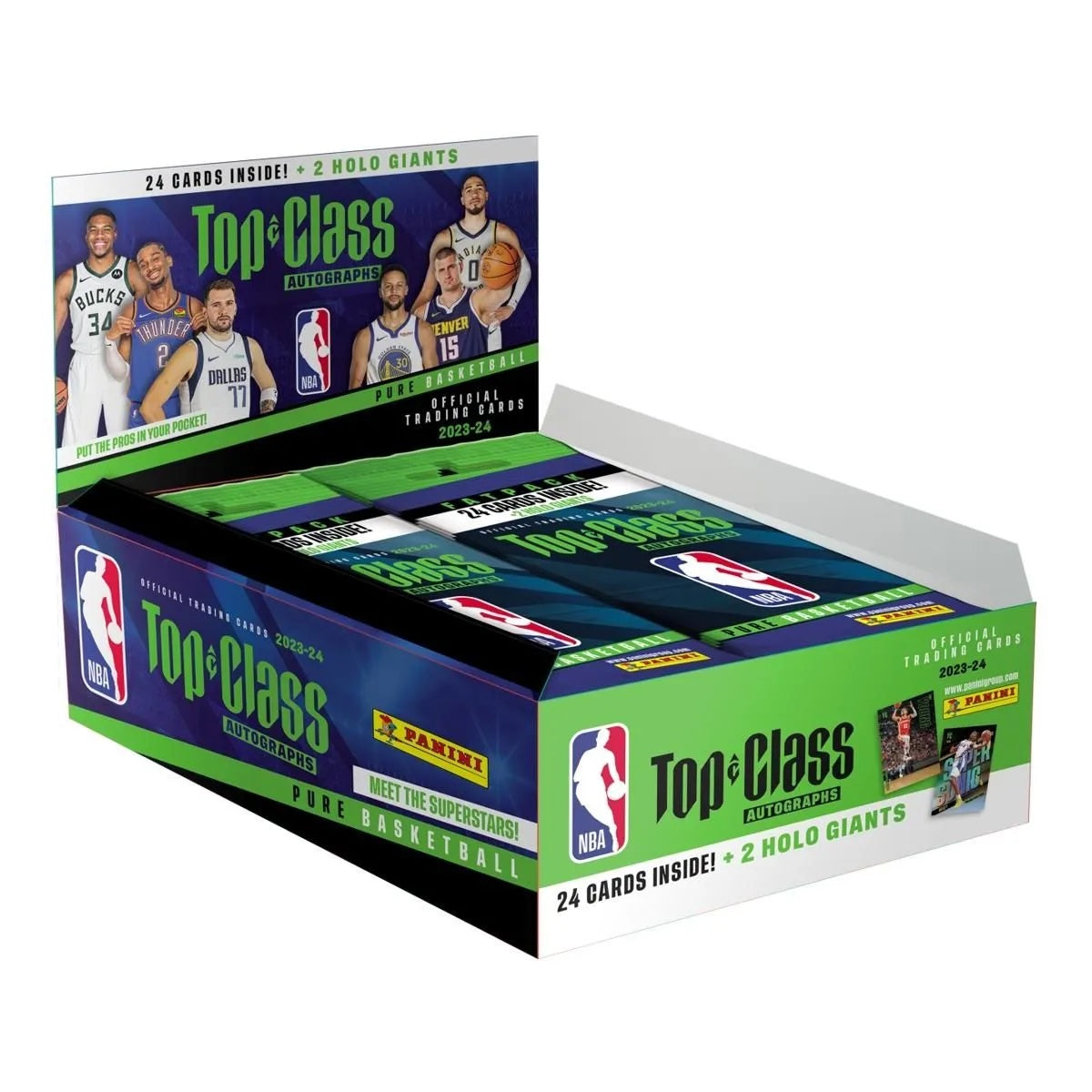 2023-24 Panini NBA Top Class Trading Cards Fatpack Box + 2 Holo Giants