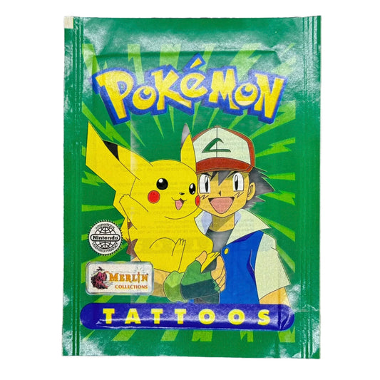 2000 Topps Merlin Pokémon Tattoos Pack