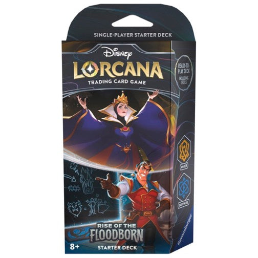 Disney Lorcana Rise of the Floodborn Starter Deck Amber & Sapphire