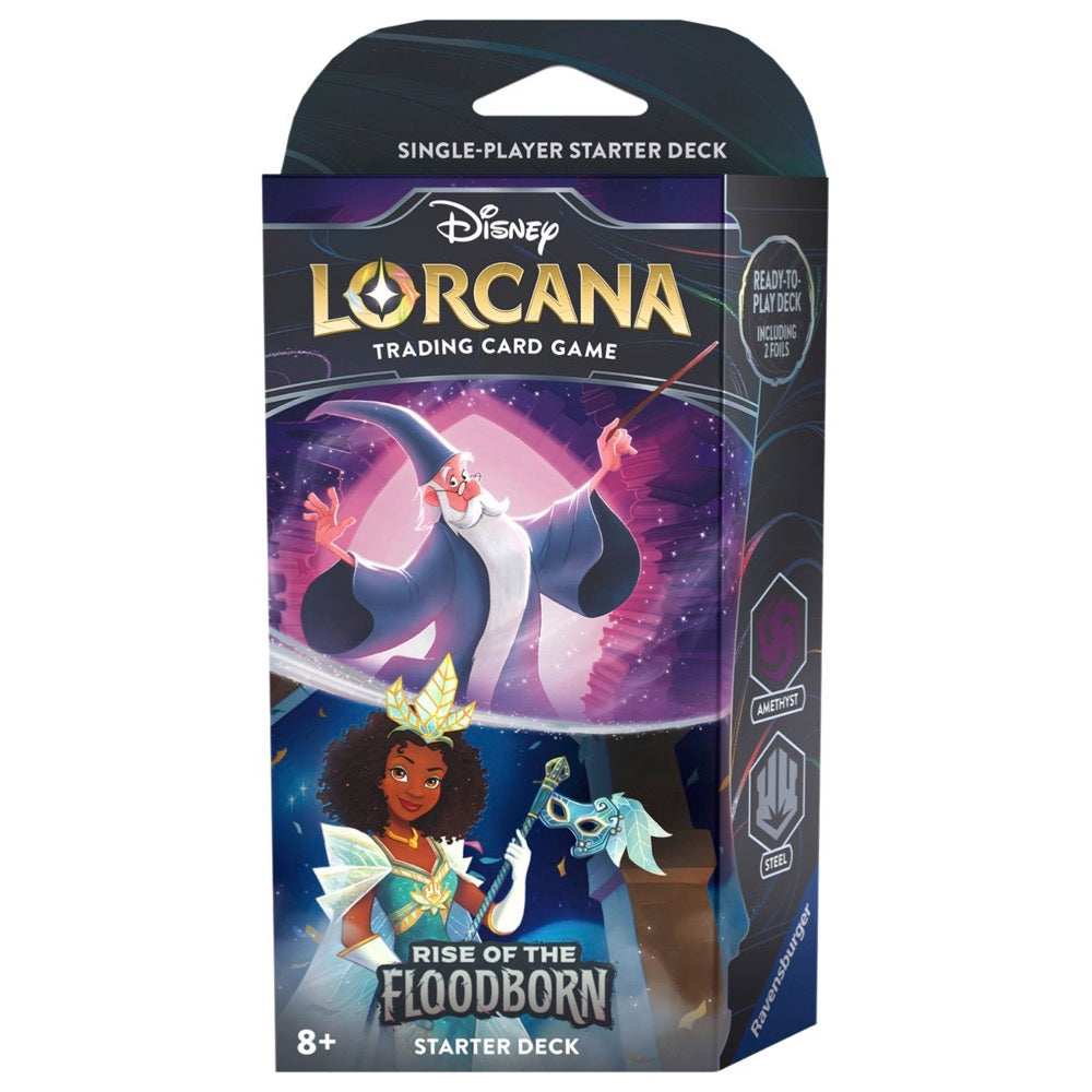 Disney Lorcana Rise of the Floodborn Starter Deck Amethyst & Steel