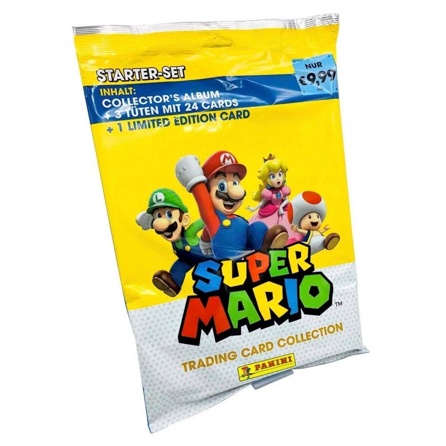 2022 Panini Super Mario Trading Cards Starter Set - 3 Packs + 1 Limited Edition Card (German Version)