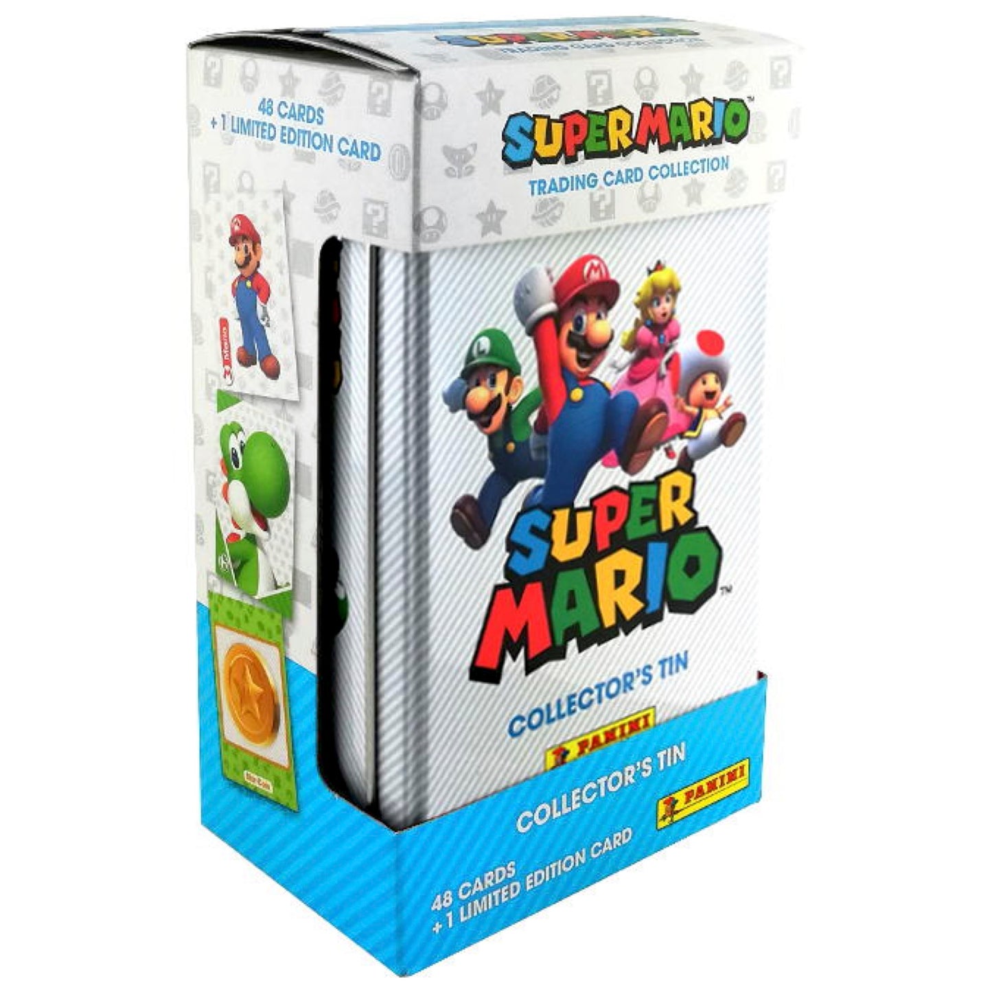 2022 Panini Super Mario White Collector's Tin - 48 Cards + 1 Limited Edition Card