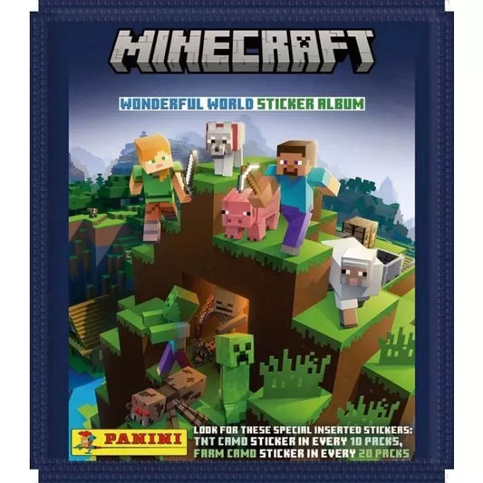 2022 Panini Minecraft Wonderful World Sticker Pack